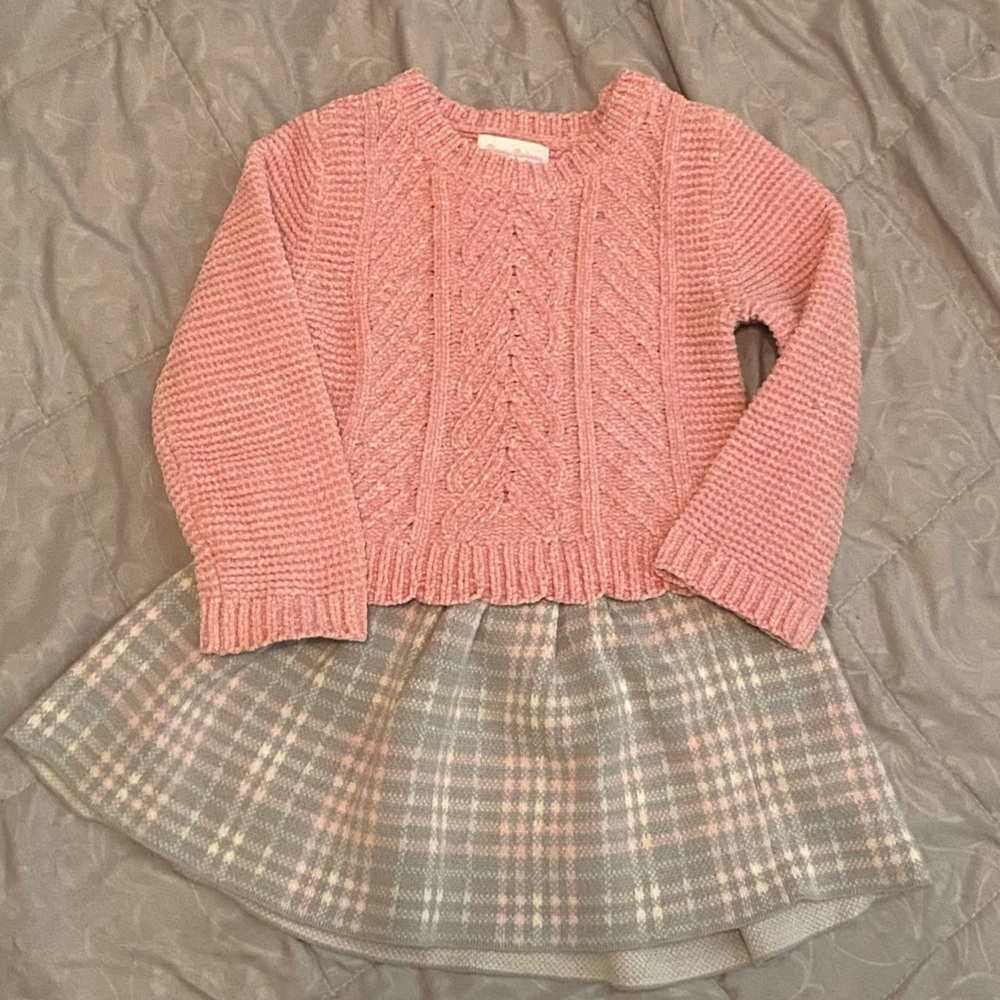 Sweater and Skirt Set